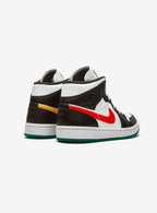 Air Jordan 1 Mid Alternate Swooshes Red Yellow