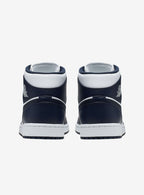 Air Jordan 1 Mid White Metallic Gold Obsidian