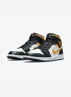 Air Jordan 1 Mid White Pollen Black
