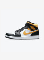 Air Jordan 1 Mid White Pollen Black