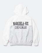 Supreme MM6 Maison Margiela Eagle Zip Up Hooded Sweatshirt Grey