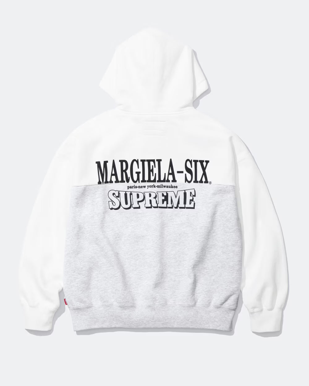 Supreme MM6 Maison Margiela Eagle Zip Up Hooded Sweatshirt Grey