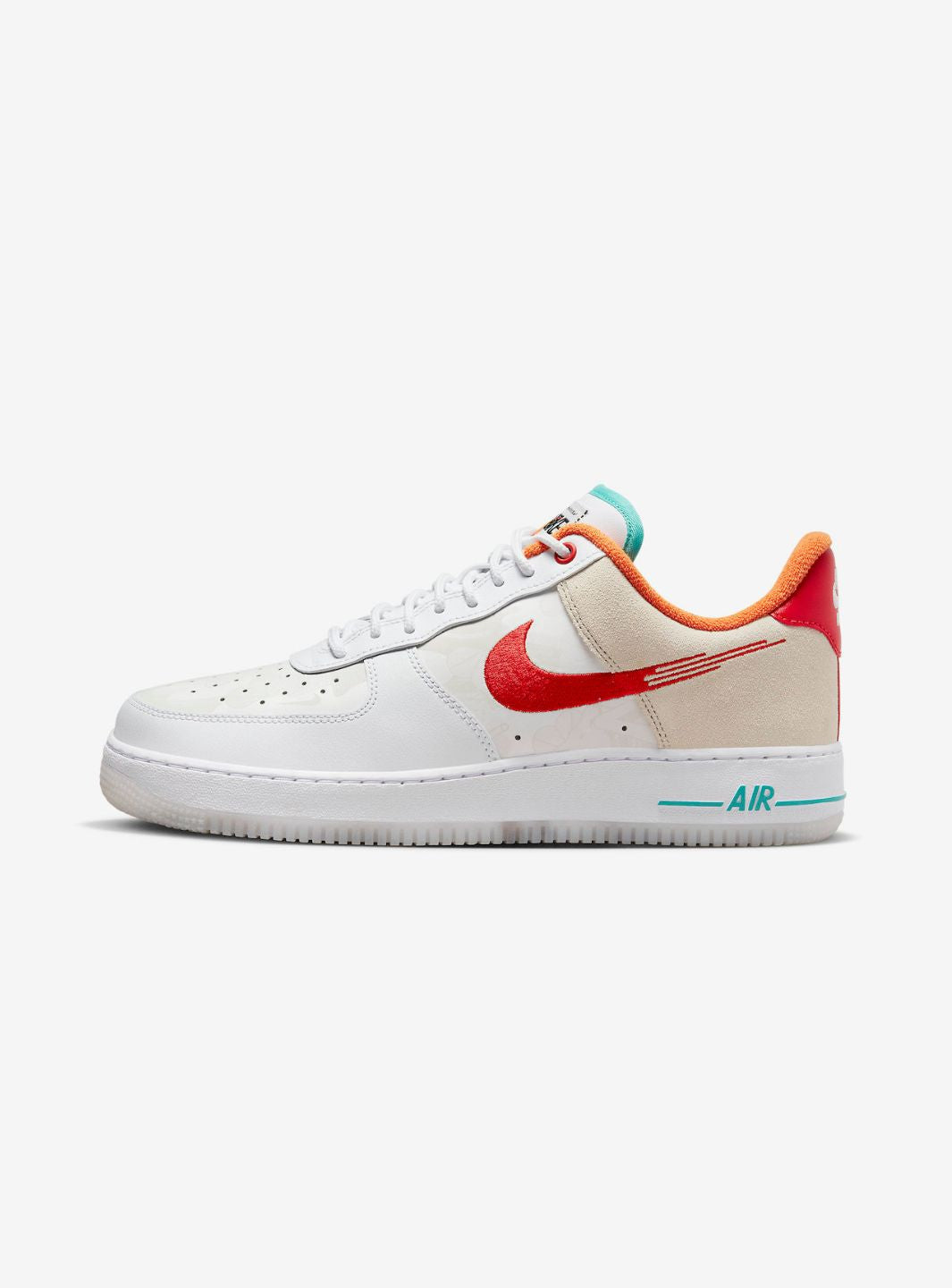 Nike Air Force 1 Low '07 PRM Just Do It White Red Teal