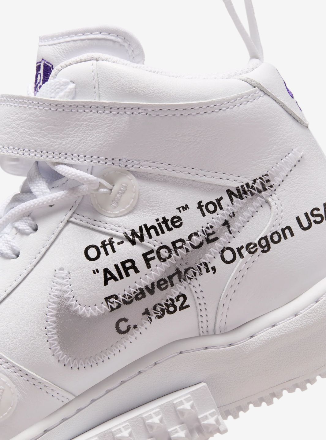 Nike Air Force 1 Mid Off-White Graffiti White