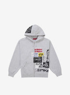 Supreme 176 Zip Up Hooded Sweatshirt Heather Grey