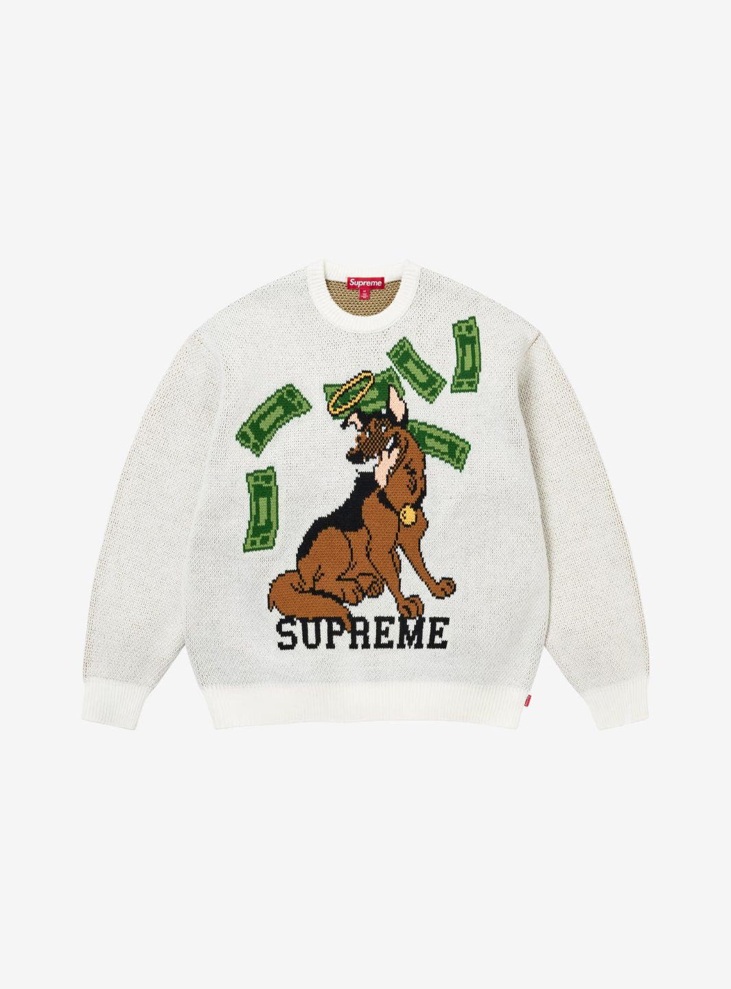Supreme All Dogs Go To Heaven Sweater White