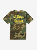 Supreme All Dogs Go To Heaven T-Shirt Woodland Camo