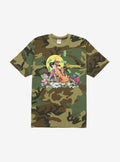Supreme All Dogs Go To Heaven T-Shirt Woodland Camo