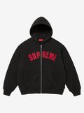 Supreme Arc Thermal Lined Zip Up Hooded Sweatshirt Black