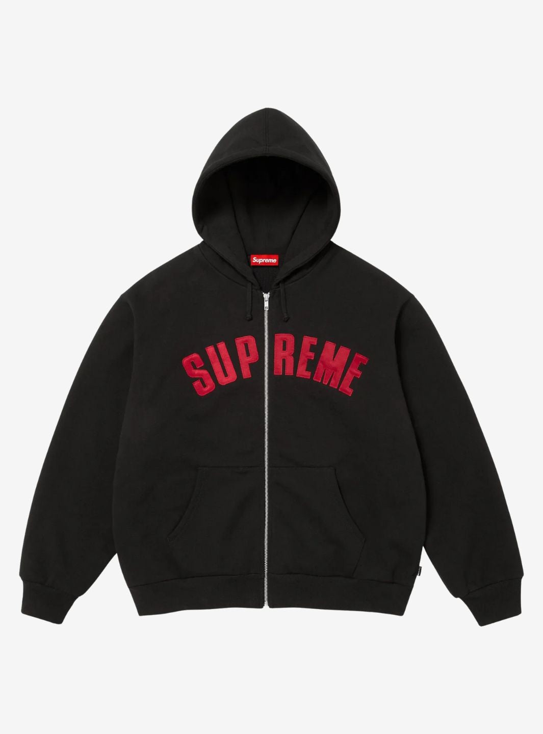 Supreme Arc Thermal Lined Zip Up Hooded Sweatshirt Black
