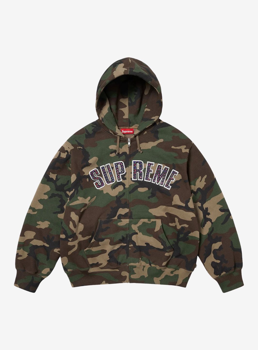 Supreme b.b. Simon Zip Up Hooded Sweatshirt Woodland Camo