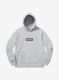 Supreme Bandana Box Logo Hooded Sweatshirt Heather Grey