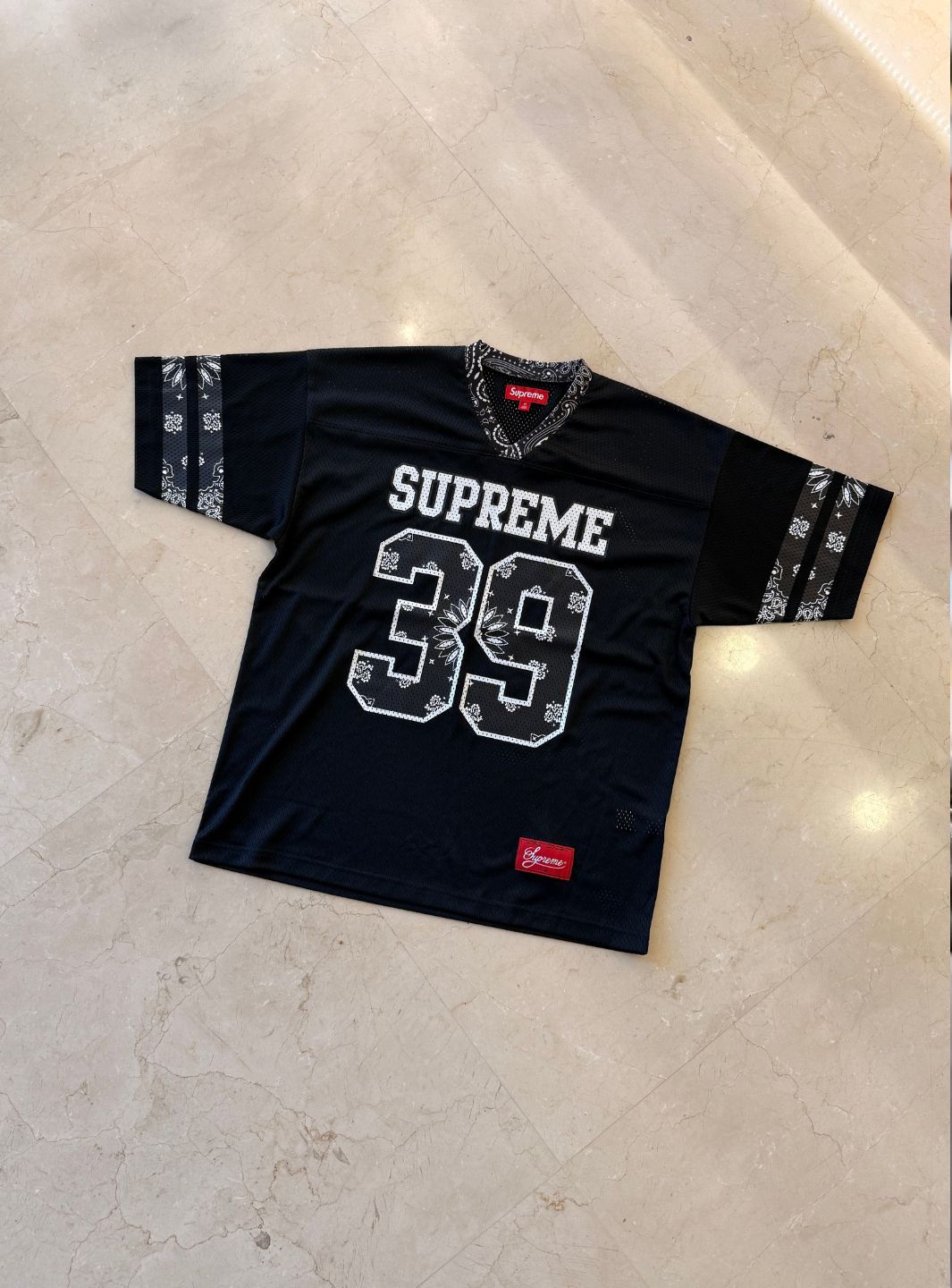 Supreme Bandana Football Jersey Black