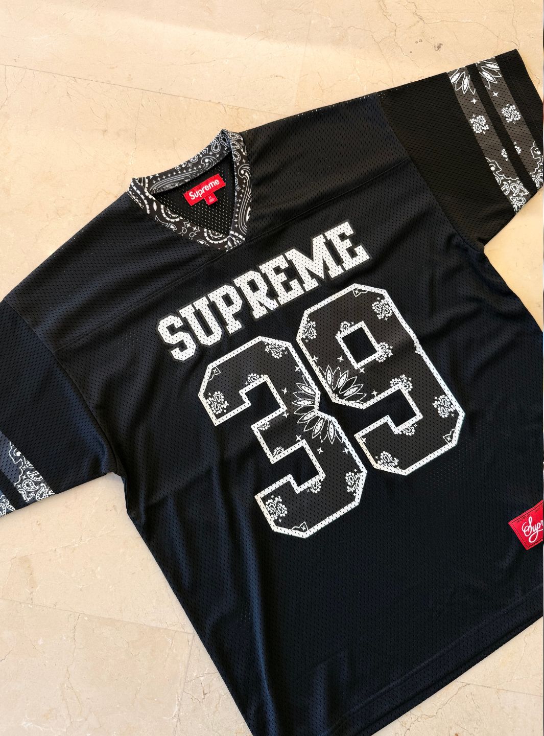 Supreme Bandana Football Jersey Black