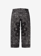 Supreme Bandana Jacquard Baggy Jeans Black