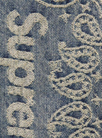 Supreme Bandana Jacquard Baggy Jeans Blue