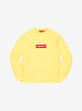 Supreme Box Logo Crewneck Pale Yellow (FW22)