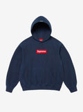 Supreme Box Logo Hooded Sweatshirt Navy (FW24)
