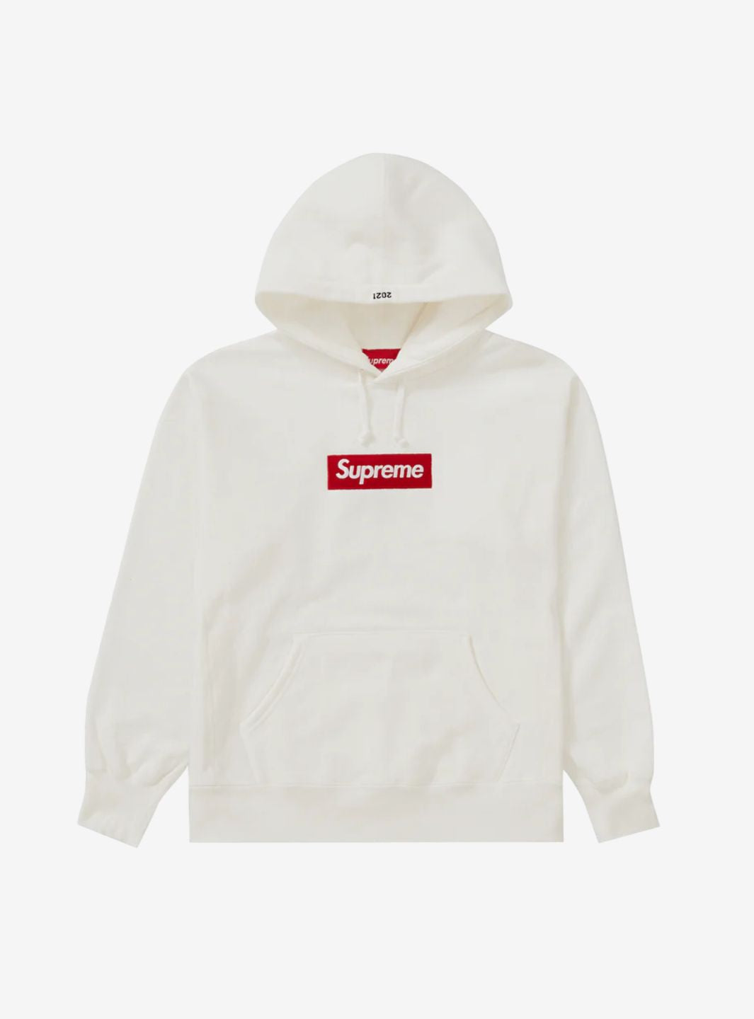 Supreme Box Logo Hooded Sweatshirt White (FW21)