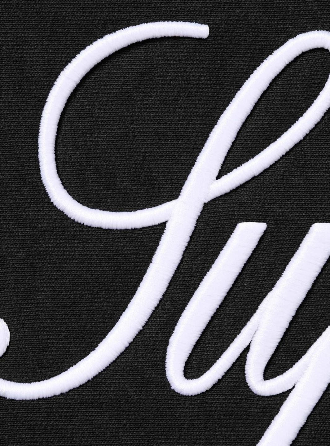 Supreme Embroidered Script Hooded Sweatshirt Black