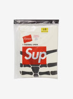 Supreme Hanes Bones Thermal Crew White (FW25)