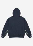 Supreme IDGAF Zip Up Hooded Sweatshirt Navy