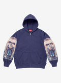 Supreme Michael Jackson Dangerous Zip Up Hooded Sweatshirt Washed Navy