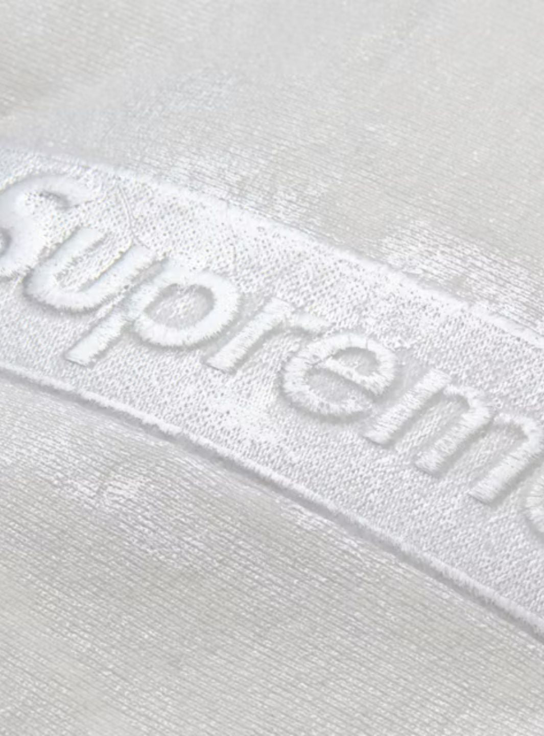 Supreme MM6 Maison Margiela Foil Box Logo Hooded Sweatshirt White