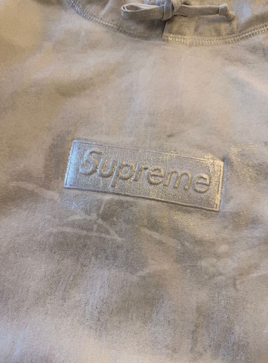 Supreme MM6 Maison Margiela Foil Box Logo Hooded Sweatshirt White