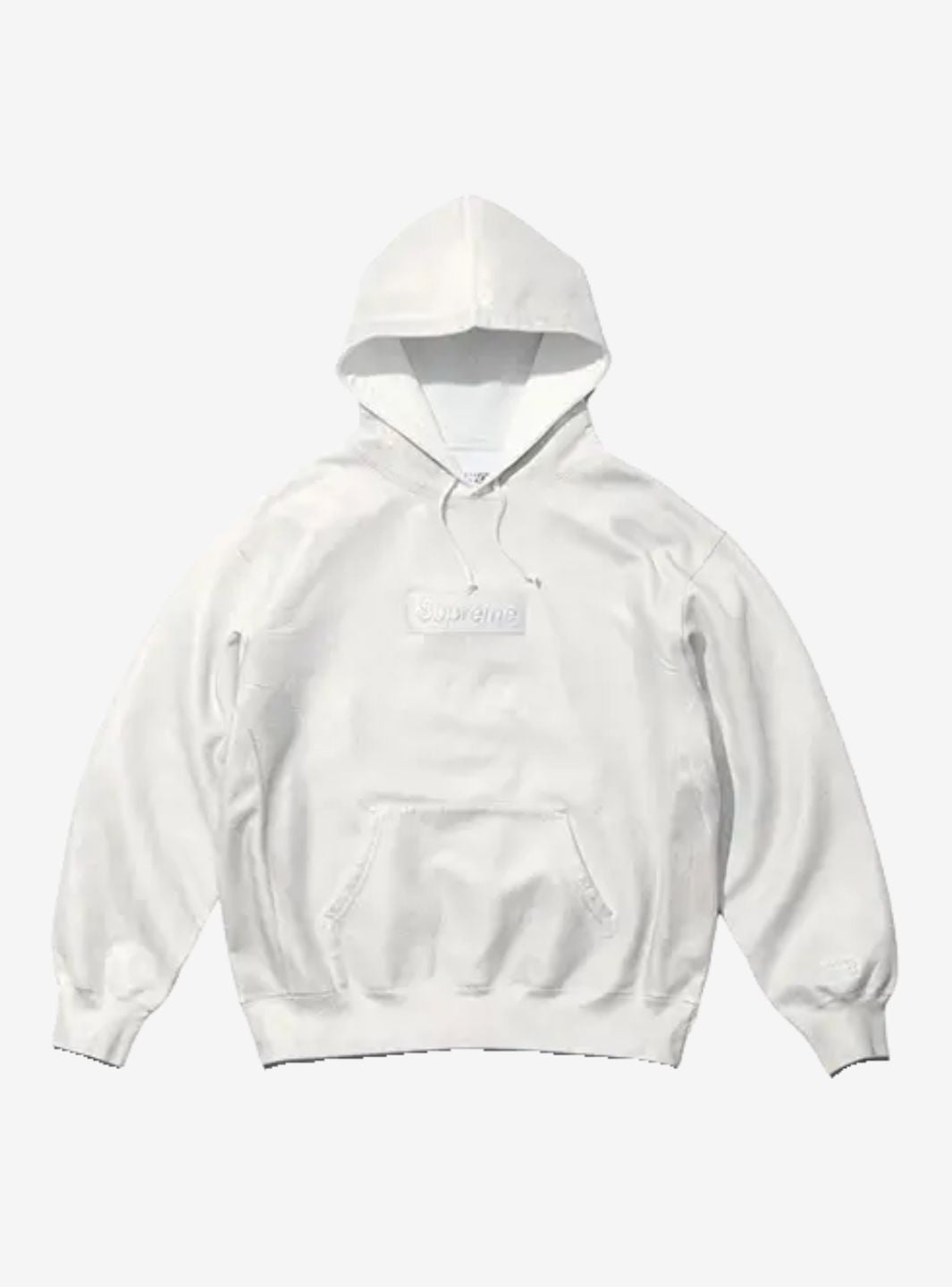 Supreme MM6 Maison Margiela Foil Box Logo Hooded Sweatshirt White