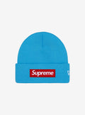 Supreme New Era Box Logo Beanie Cyan (FW25)