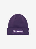 Supreme New Era Box Logo Beanie Dark Purple (FW23)