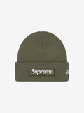 Supreme New Era Box Logo Beanie Light Olive (FW25)