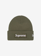Supreme New Era Box Logo Beanie Light Olive (FW25)