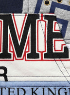 Supreme Patchwork Zip Up Hooded Sweatshirt Navy (SS25)