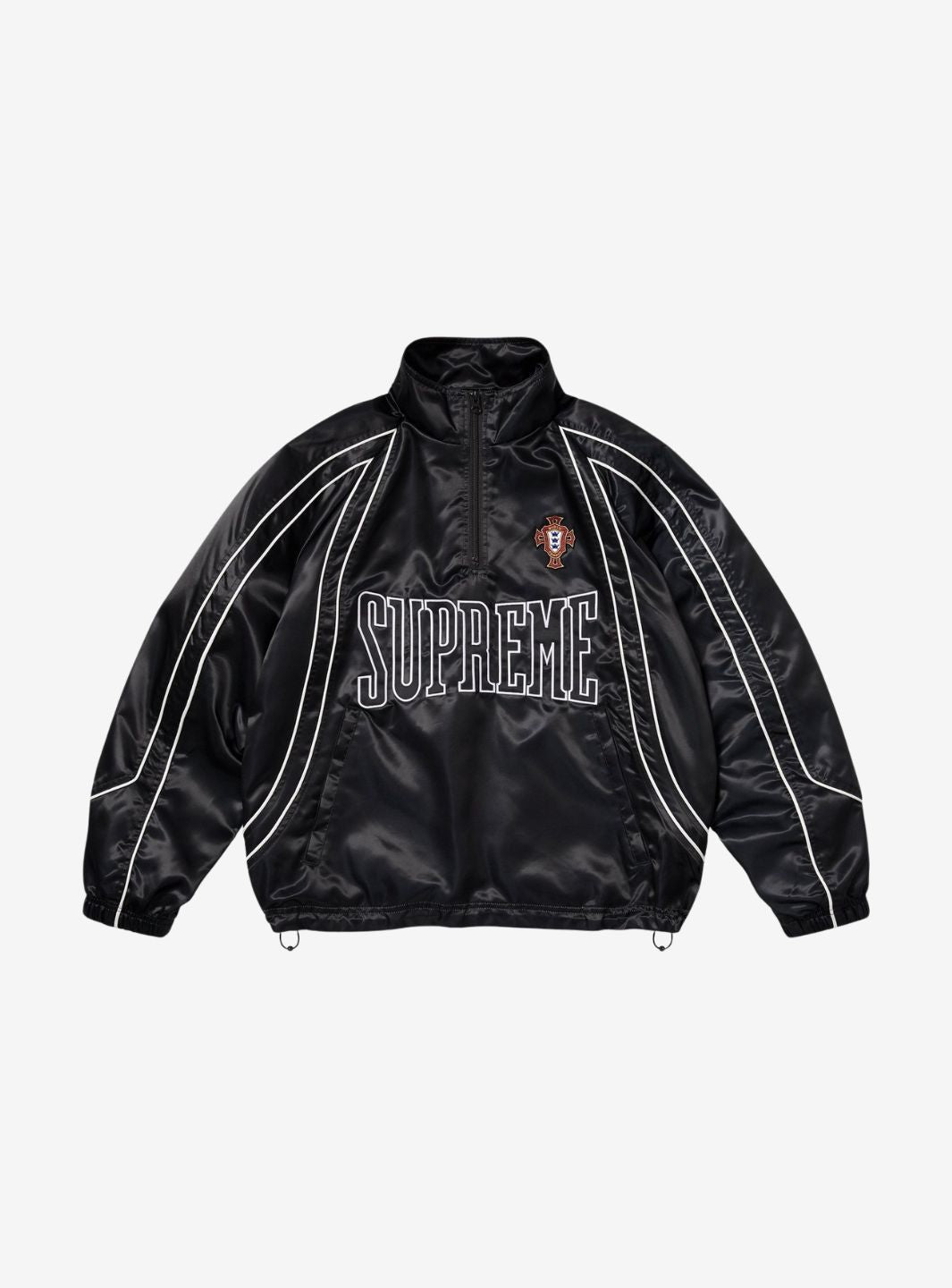 Supreme Satin Piping Pullover Black