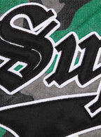 Supreme Quilted Zip Up Hooded Sweatshirt Green Camo
