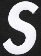 Supreme S Logo Zip Up Hooded Sweatshirt Black (FW25)