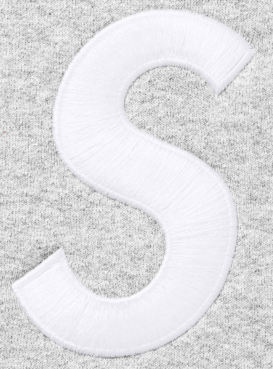 Supreme S Logo Zip Up Hooded Sweatshirt Heather Grey (FW25)