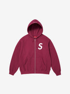 Supreme S Logo Zip Up Hooded Sweatshirt Red (FW25)