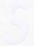 Supreme S Logo Zip Up Hooded Sweatshirt White (FW25)