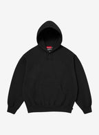 Supreme Satin Appliqué Hooded Sweatshirt Black (FW25)