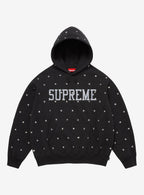 Supreme Stars Studded Hooded Sweatshirt Black