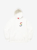Supreme Swarovski S Logo Hooded Sweatshirt White