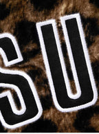 Supreme Velvet Baseball Jersey Leopard