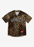 Supreme Velvet Baseball Jersey Leopard