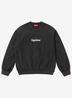 Supreme Washed Box Logo Crewneck Black